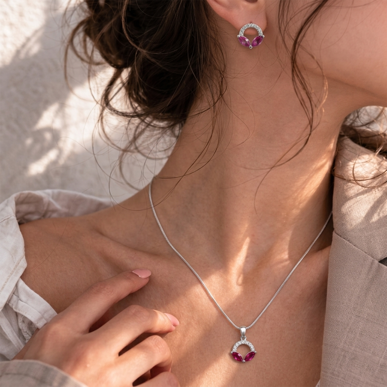 Pendant and Earrings Set