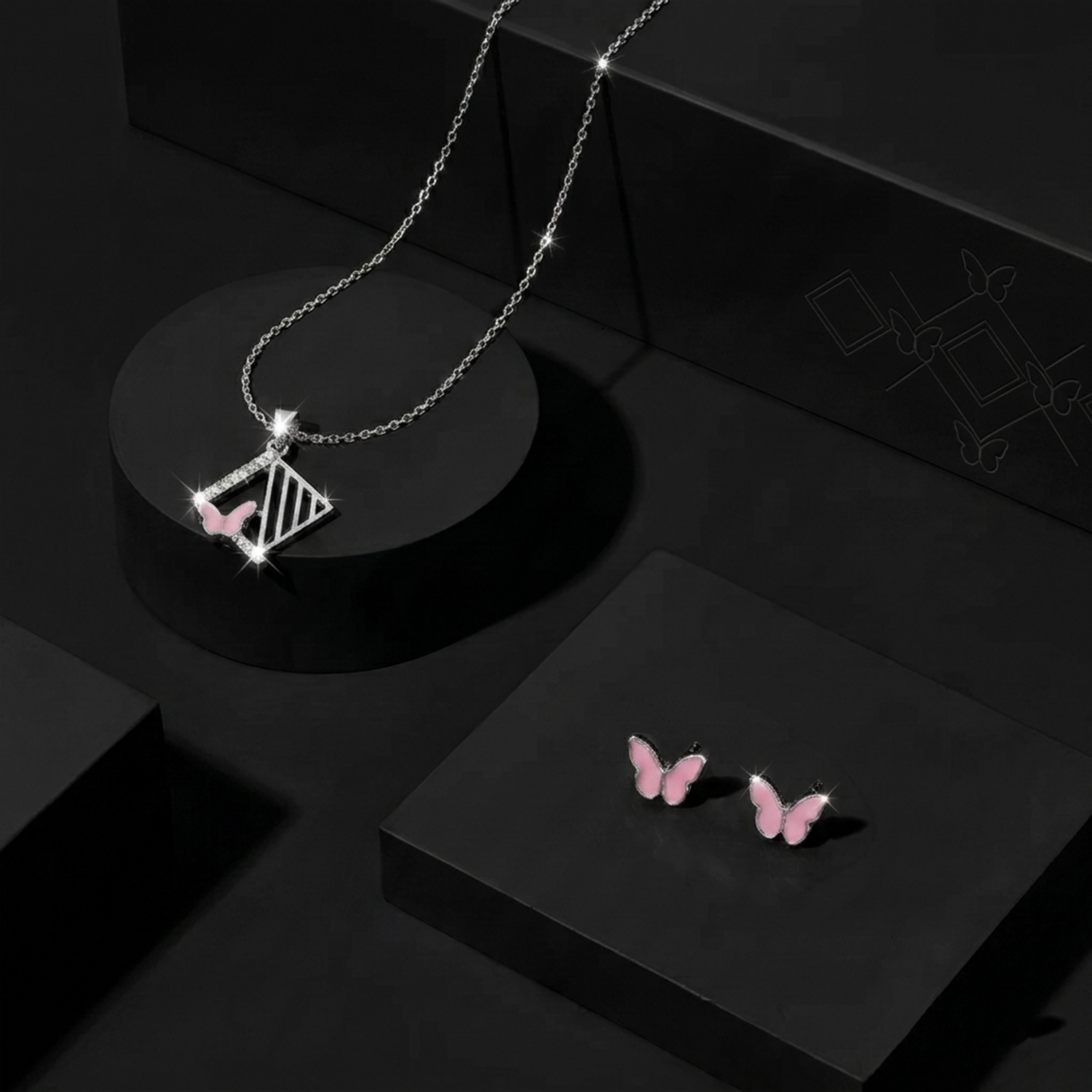 Butterfly Pendant Set