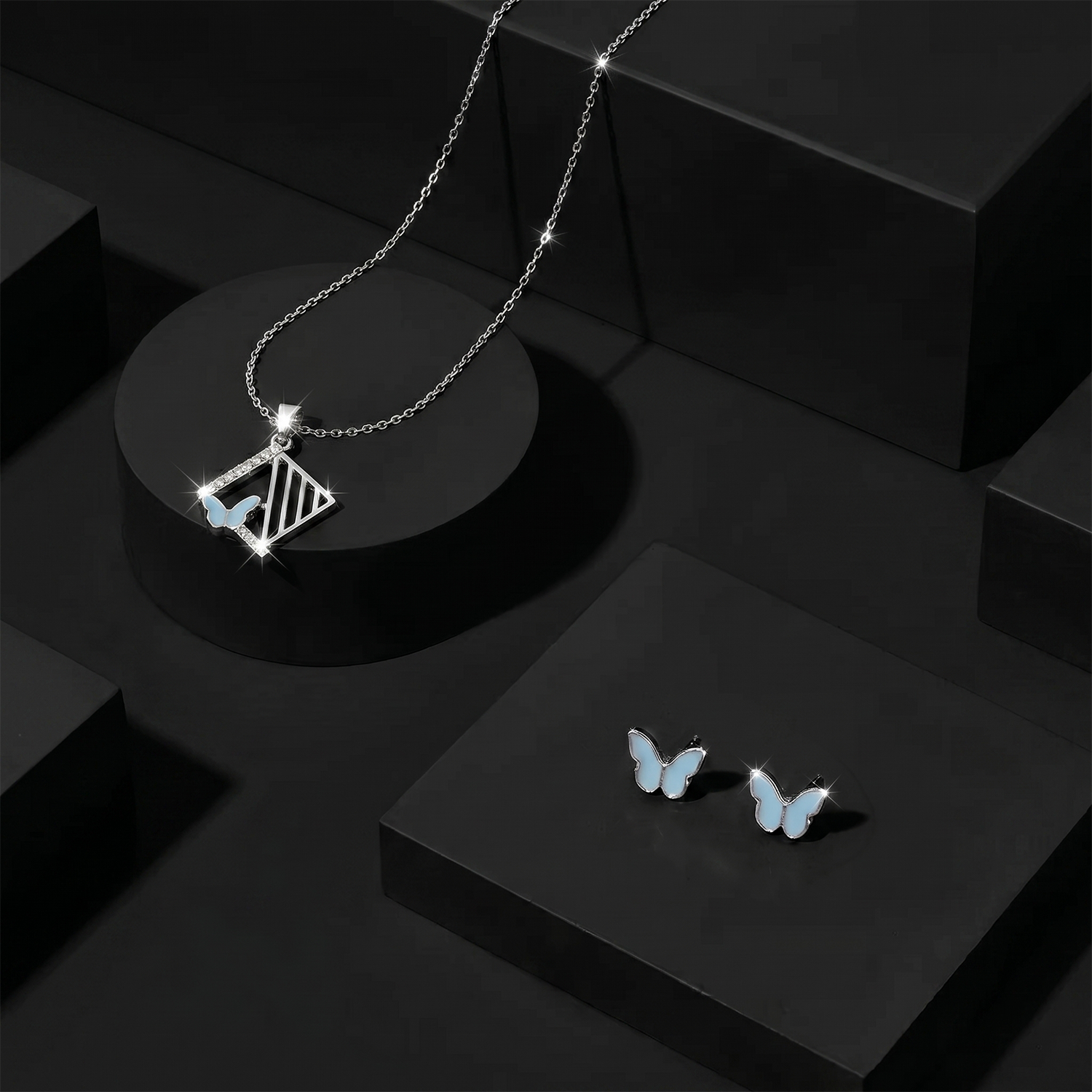 Butterfly Pendant Set