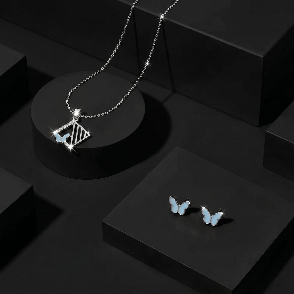 Butterfly Pendant Set