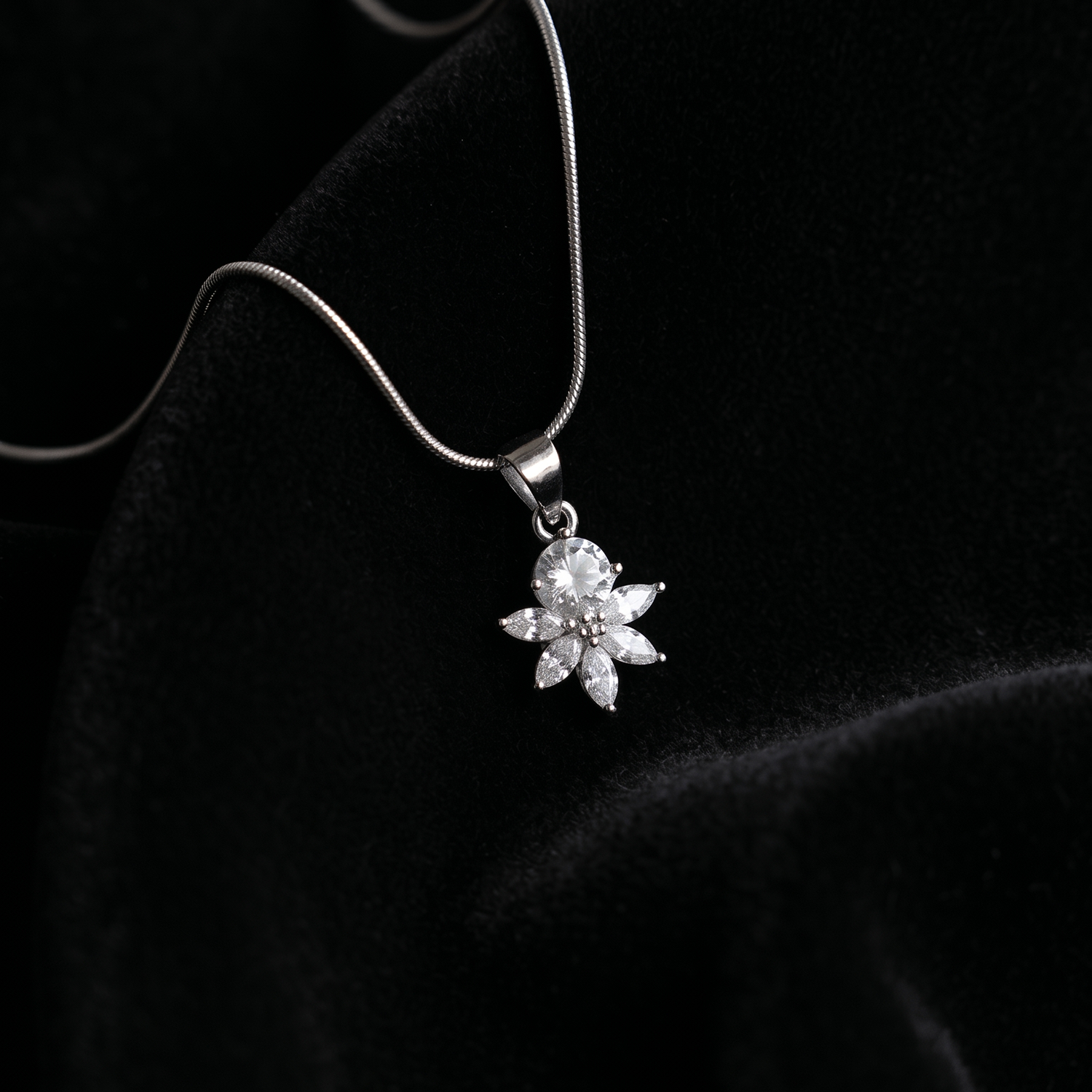 Wild Flower Silver Pendant