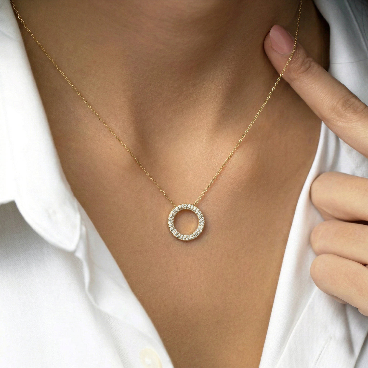 Infinite Halo Gold Plated Chain