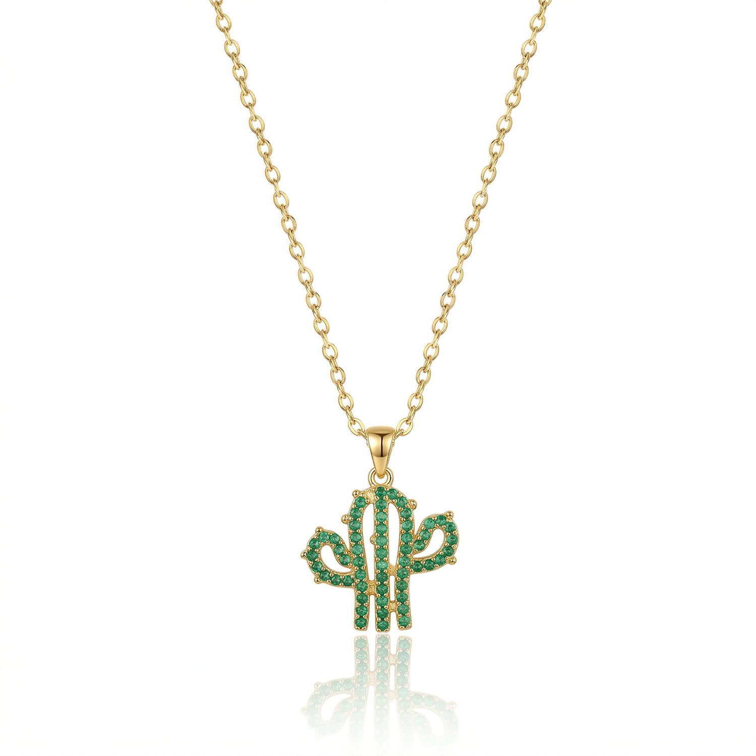 Moonlit Cactus 1g Gold Chain
