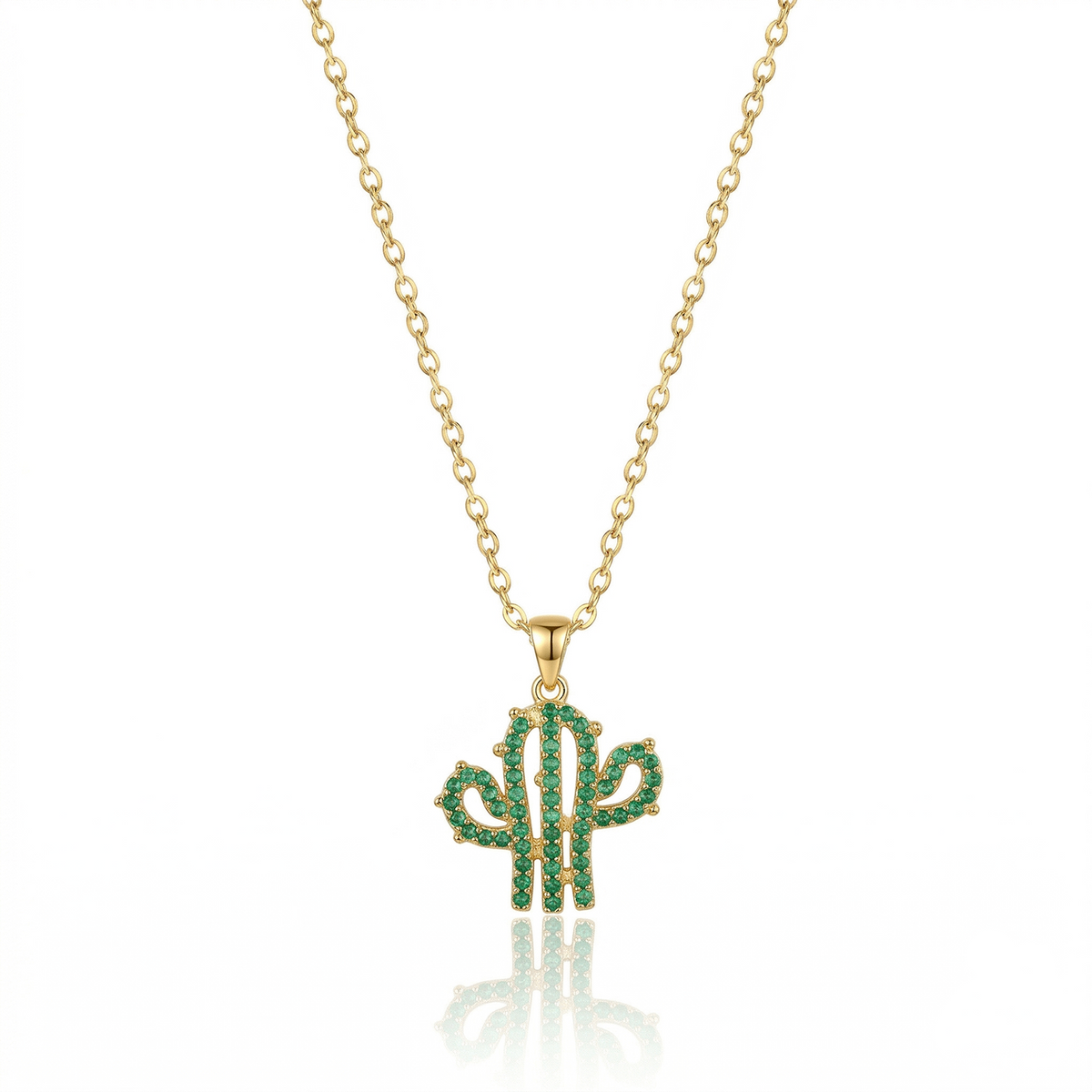 Moonlit Cactus 1g Gold Chain