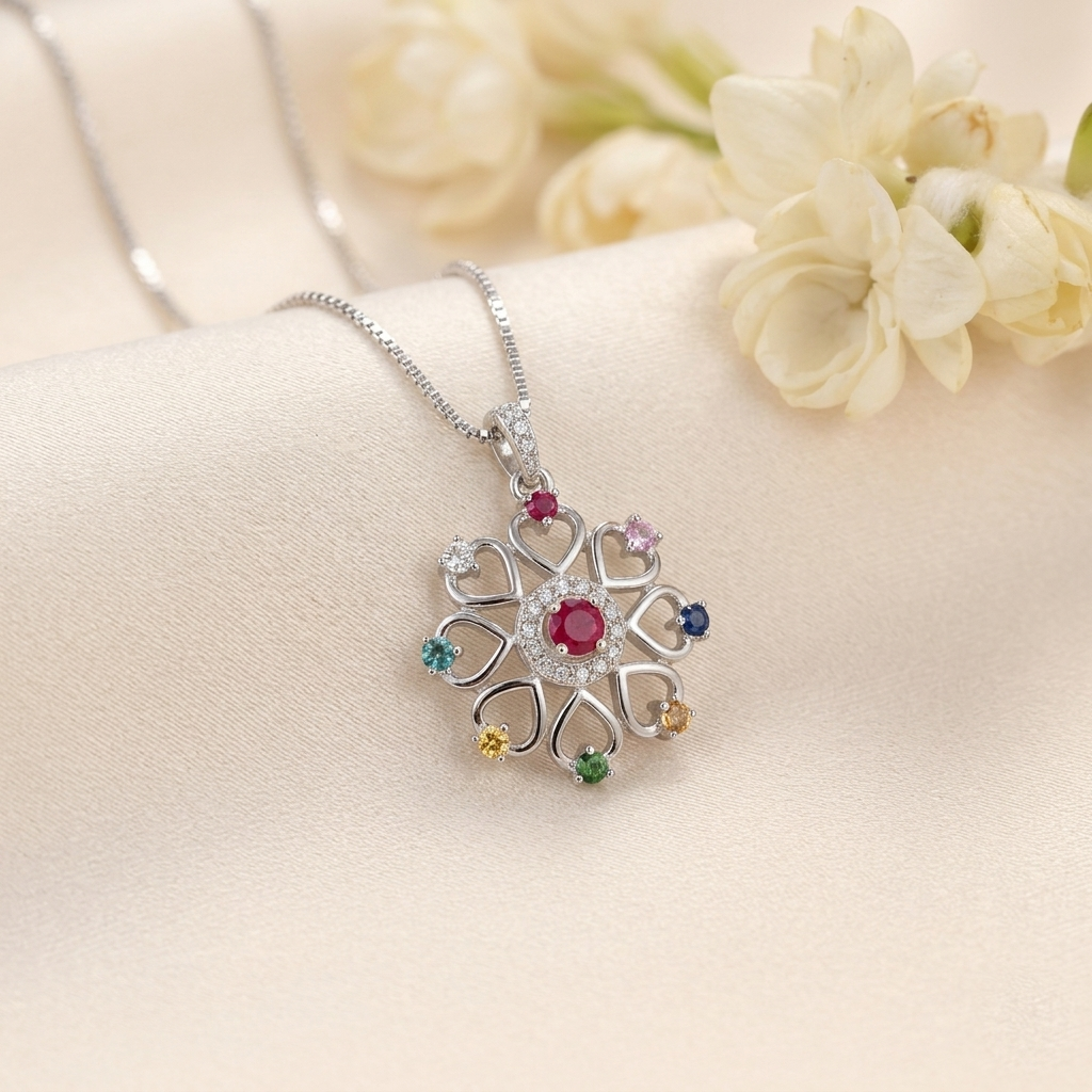 Rainbow Radiance Silver Chain