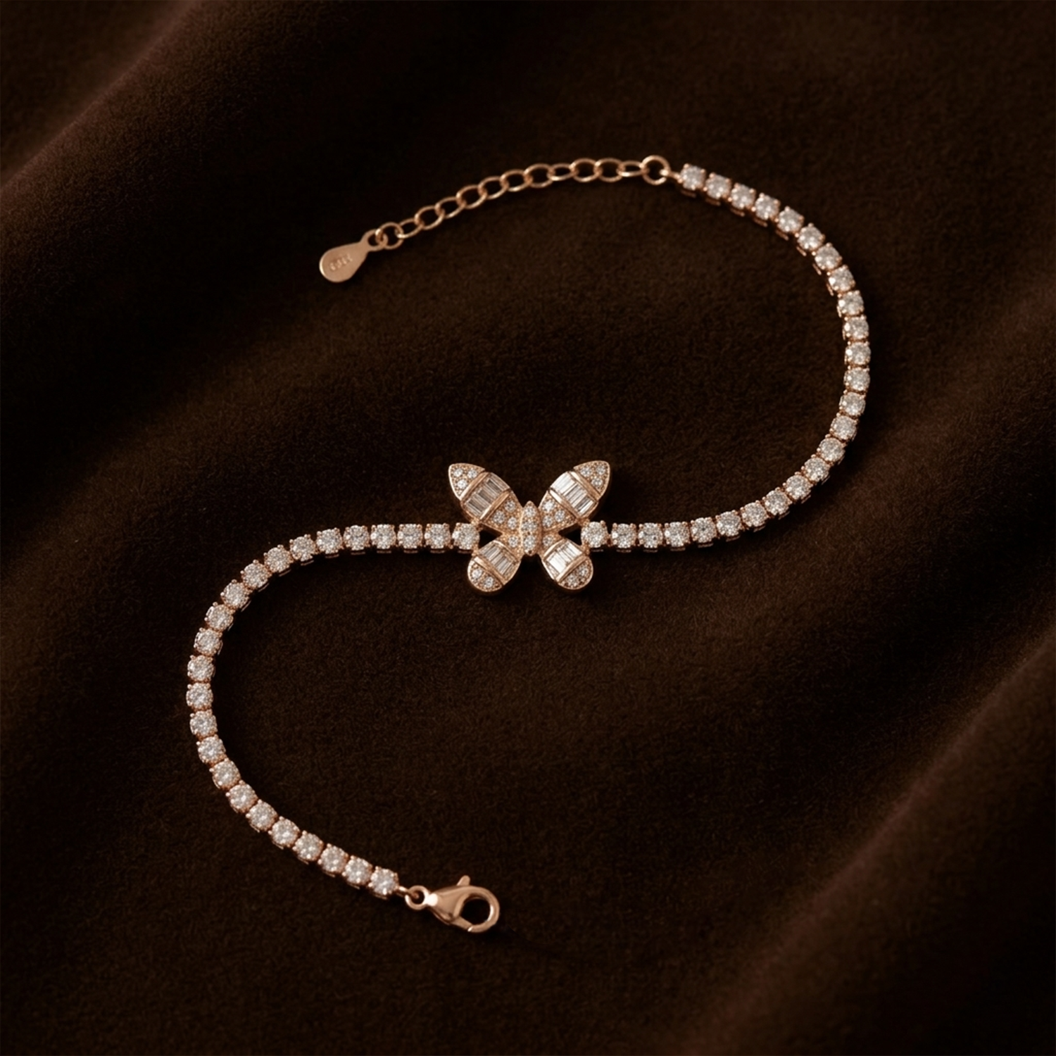 blueberry_sterling_rosegold_butterfly_bracelet_black